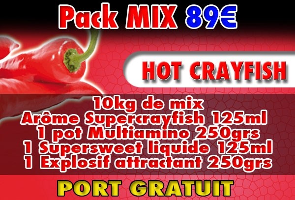Pack mix Hot Crayfish Pack mix Hot Crayfish