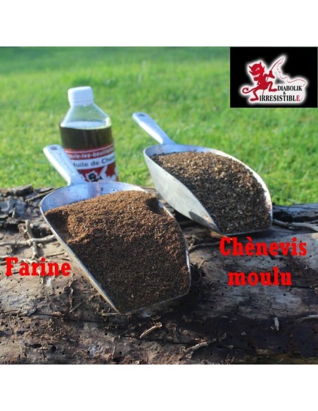 Farine de chènevis grillée