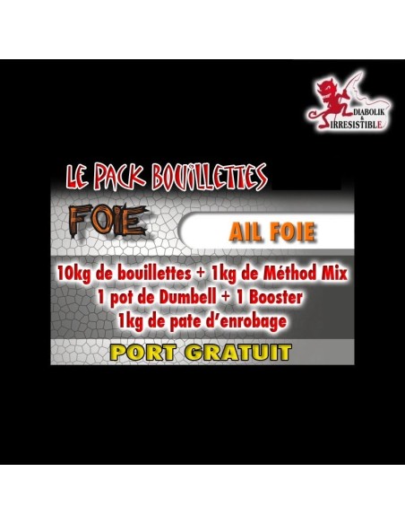 Pack bouillettes ail foie 10kg