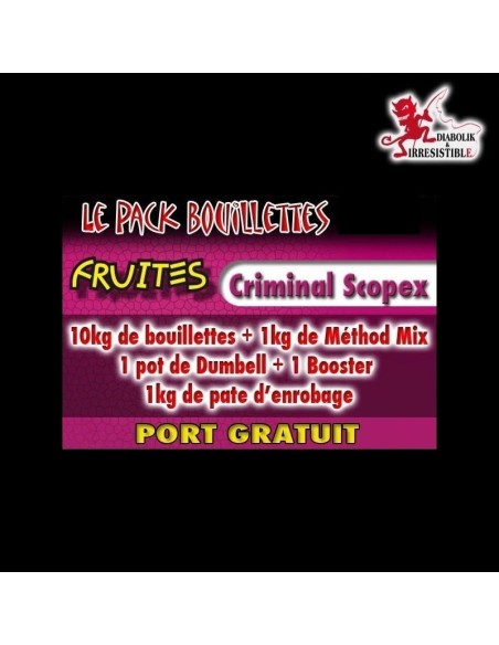 Pack bouillettes Criminal Scopex