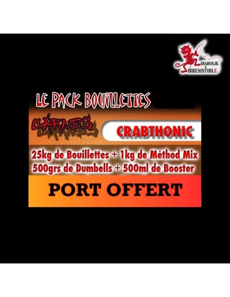 Pack bouillettes Crabthonic 25kg