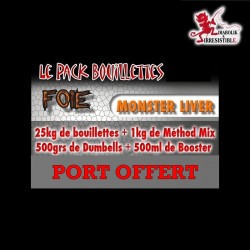 Pack bouillettes Monster Liver 25kg