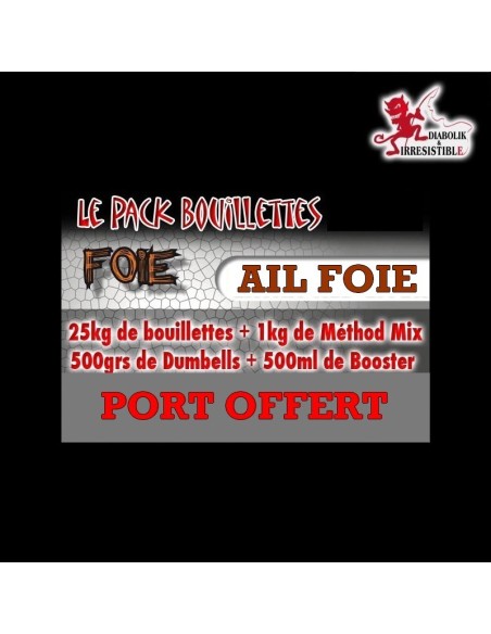 Pack bouillettes ail foie 25kg