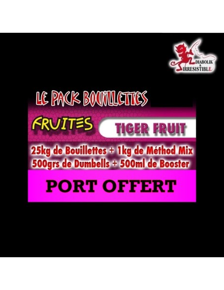 Pack bouillettes Tiger fruit 25kg