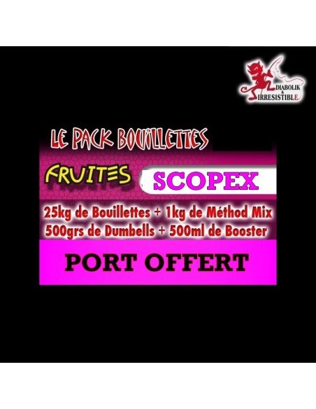 Pack bouillettes Criminal Scopex 25kg