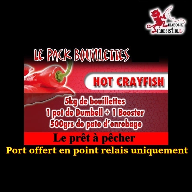 Pack bouillettes Hot Crayfish 5kg