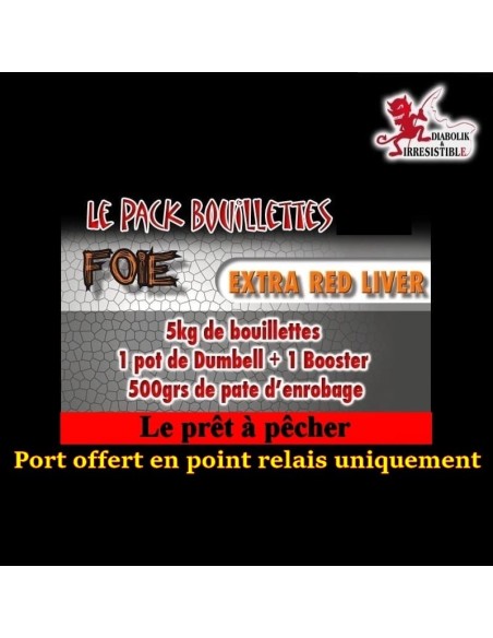 Pack bouillettes Extra Red Liver 5kg