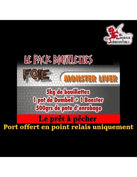 Pack bouillettes Monster Liver 5kg