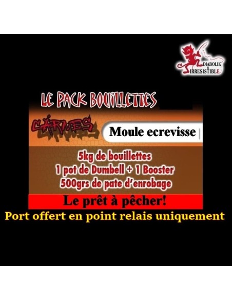 Pack bouillettes Moule Ecrevisse 5kg