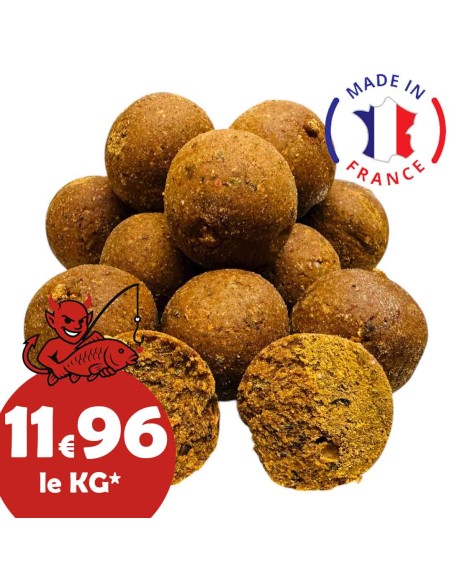 Bouillettes superspice maison carpe en eau froide