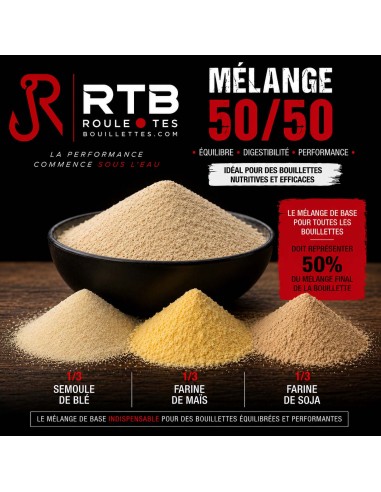 mélange 50/50 mix de base pour Bouillettes
