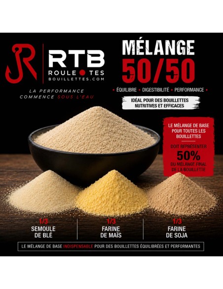 mélange 50/50 mix de base pour Bouillettes