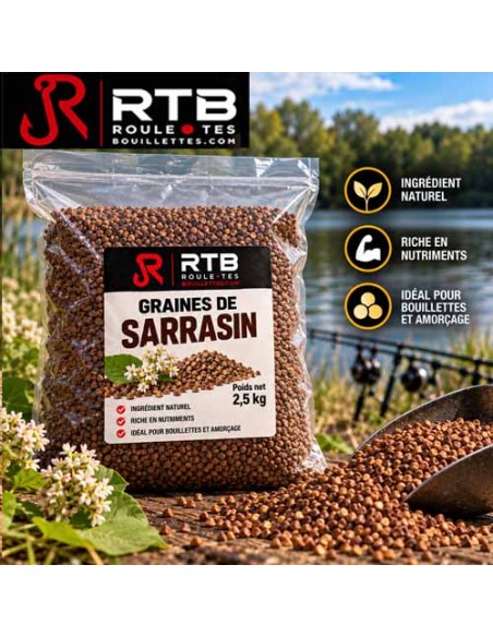 Graine de sarrazin pour bouillettes maison ou amorçage