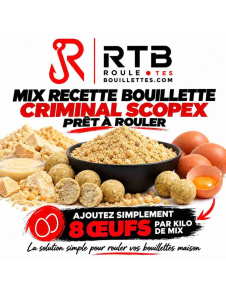 Mix Criminal Scopex RTB pour fabriquer ses bouillettes maison