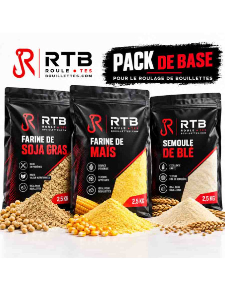 pack 3 farine de base pour bouillettes maison