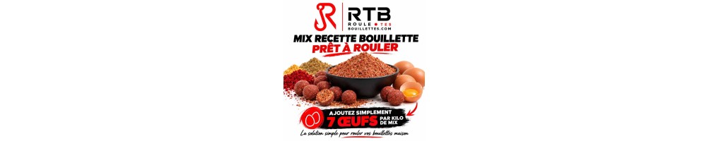 Mix pour bouillette, mix carpe prêt à rouler: