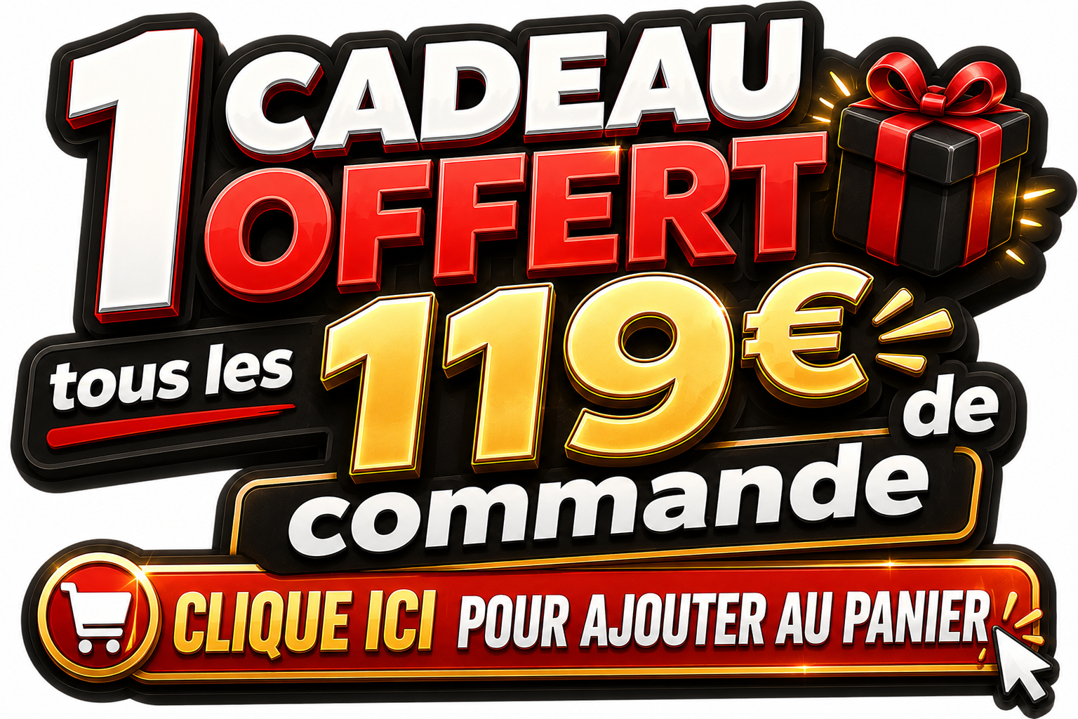 cadeau offert par rtb tous les 119€